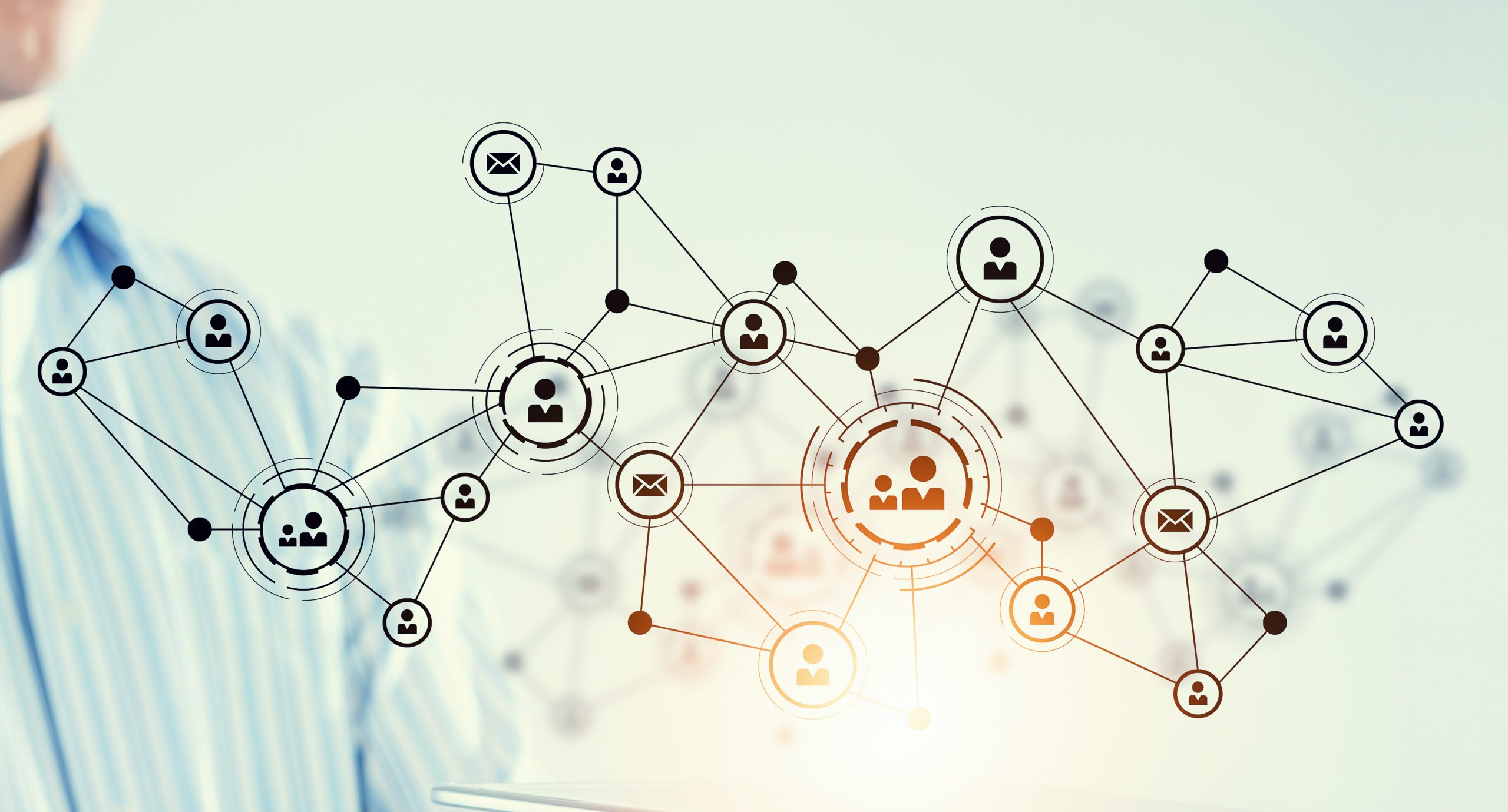 Devices connecting people . Mixed media Understanding Business Ecosystems – Another level of collaboration