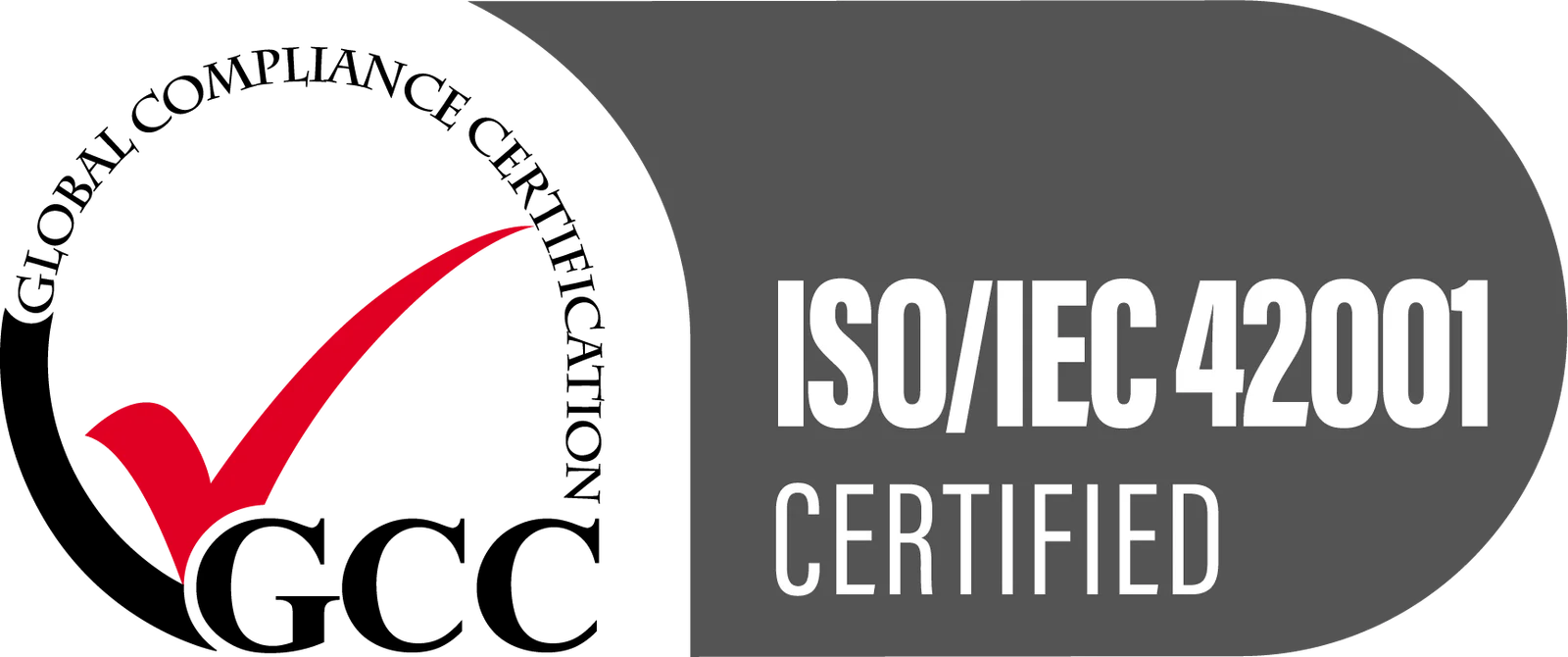 ISO 27001 certification logo, symbolizing adherence to information security best practices.